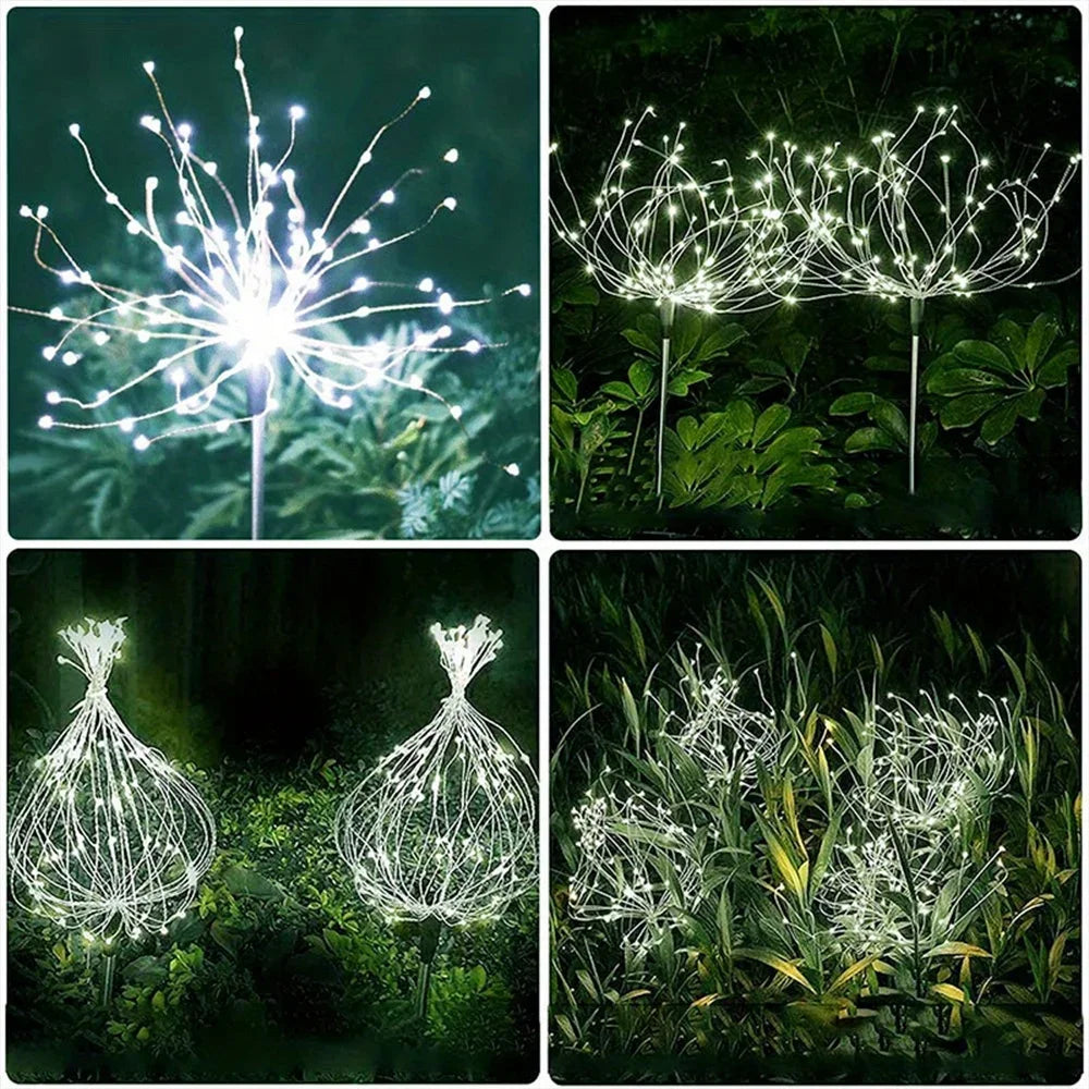 Waterproof Outdoor Solar Fireworks Lights