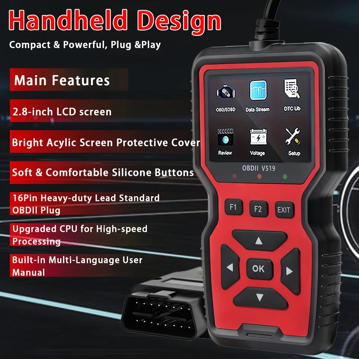 Professional OBD2 Scanner - USB-powered