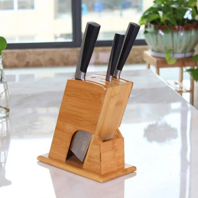 Bamboo Knife Block
