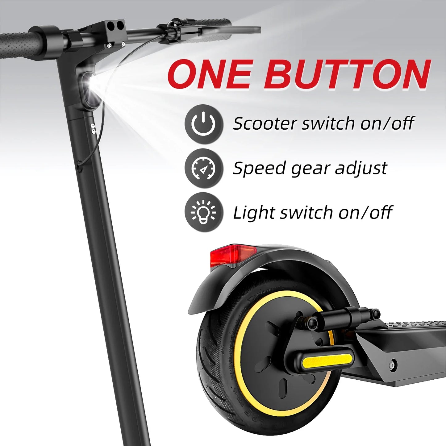 Electric Scooter: 500W Power, 35km/h Max Speed, Foldable for Adult Use.