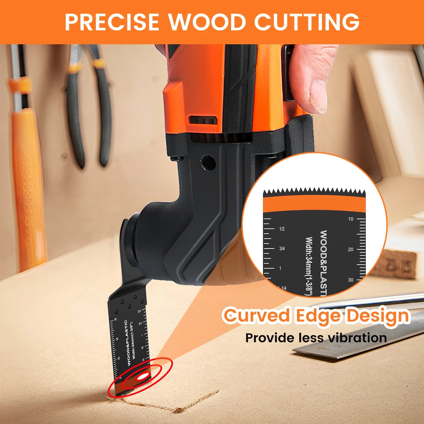 21Pcs Oscillating Saw Blades