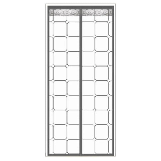 36 in. x 83 in. White Insulated Vinyl Magnetic Screen Door w/Heavy Duty Magnets and Mesh Curtain