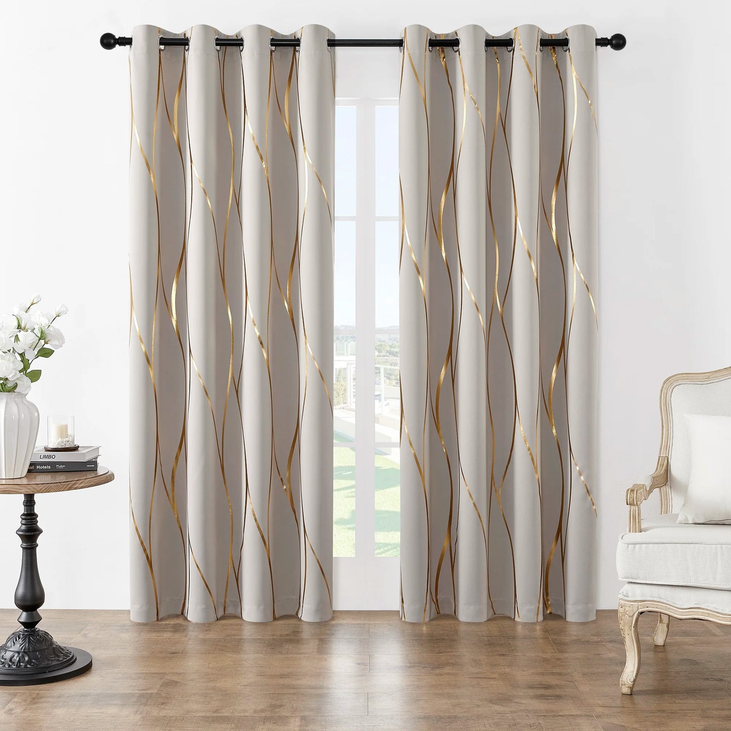 Pack Of 2 Blackout Curtains Grommet Thermal Insulated