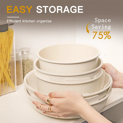 21 Piece Pots and Pans Set Non-Stick, Astercook Ceramic Cookware