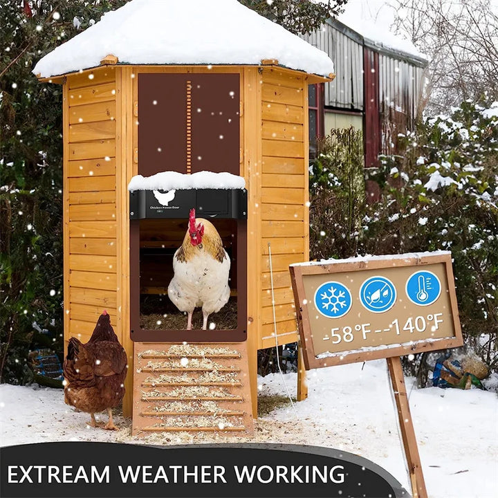 Automatic Chicken Coop Door - Solar Powered & Light Sensor