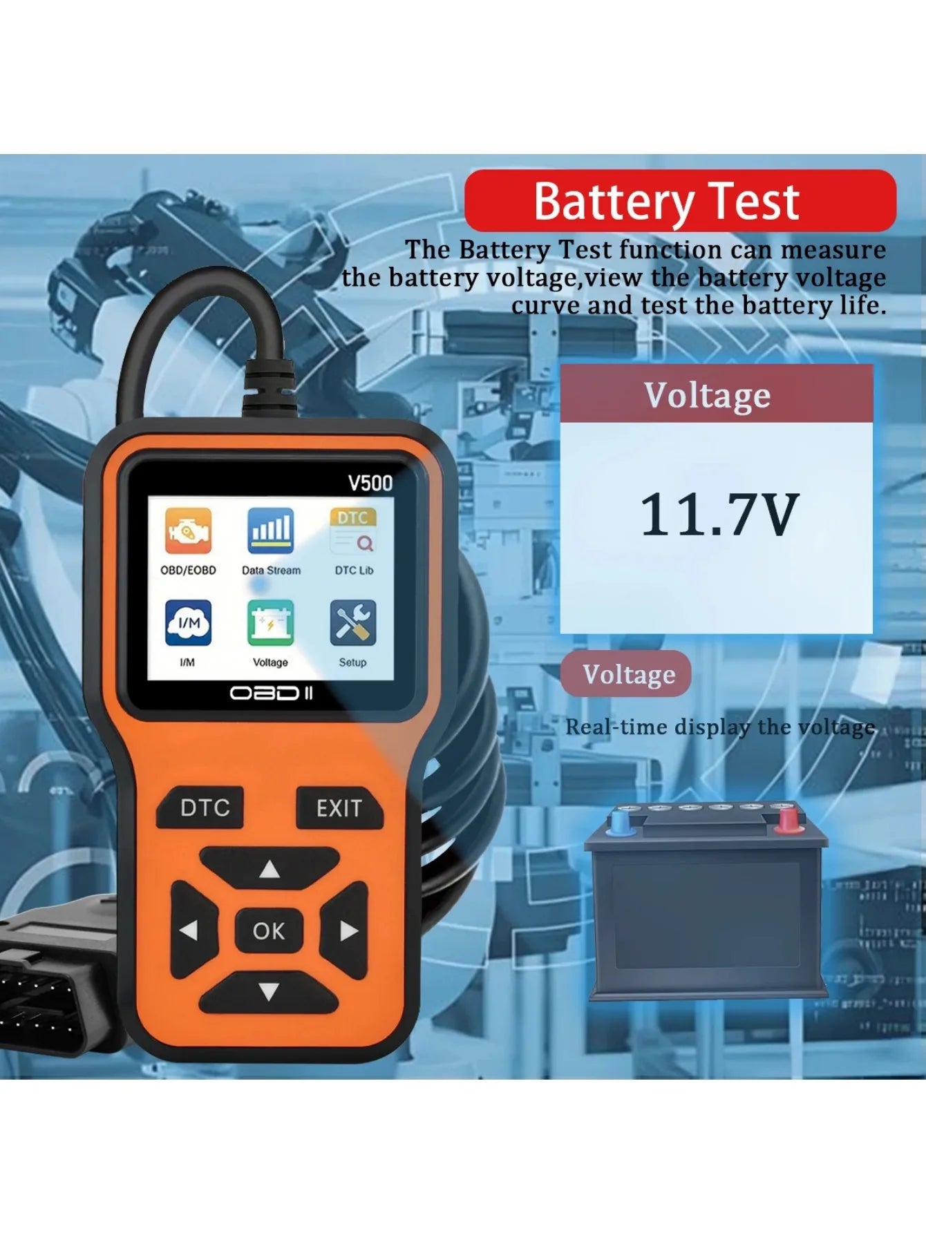 Car OBD2 Scanner Diagnostic Tool Code Reader