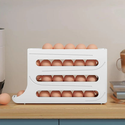 4 Tiers Egg Holder for Fridge, 30 Eggs Storage Rack