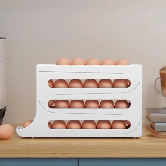 4 Tiers Egg Holder for Fridge, 30 Eggs Storage Rack