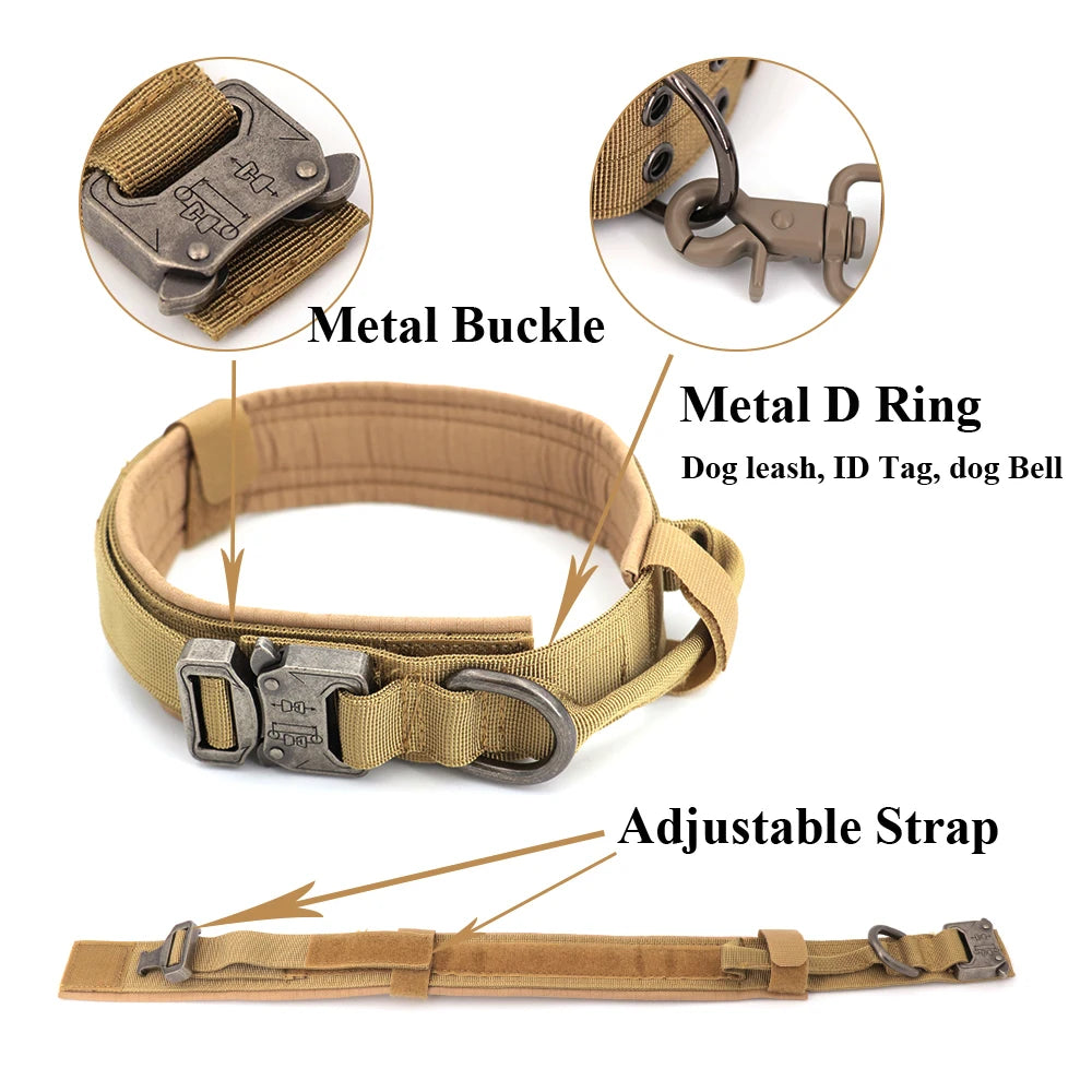 Large Dog Harness And Leash Set - Heavy Duty Tactical Vest
