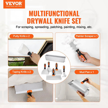 VEVOR 6PCS Drywall Knife Set
