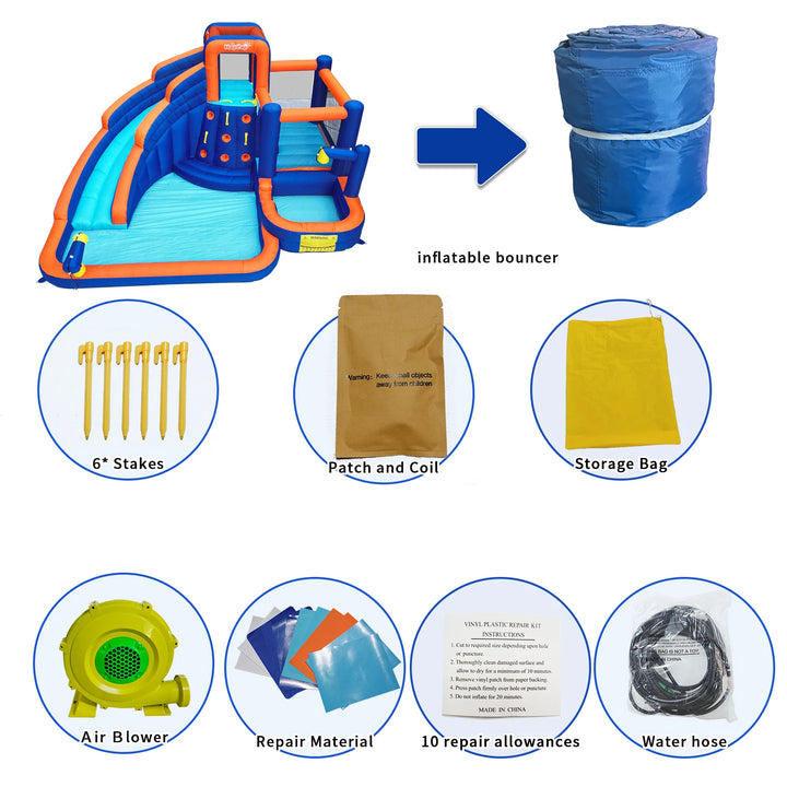 Inflatable Bounce House with Slide - Kids Jumping Castle