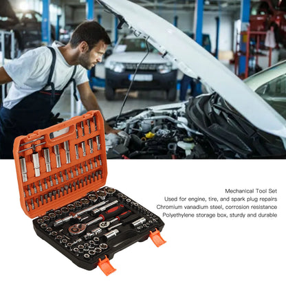 New 108Pcs Multi Function Socket Wrench Torque Tool Kit