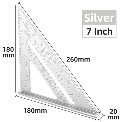 Triangle Ruler 7Inch Measurement Tool