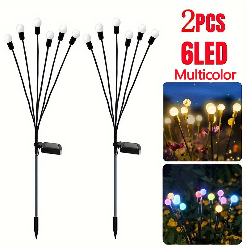 2pc solar firefly lights