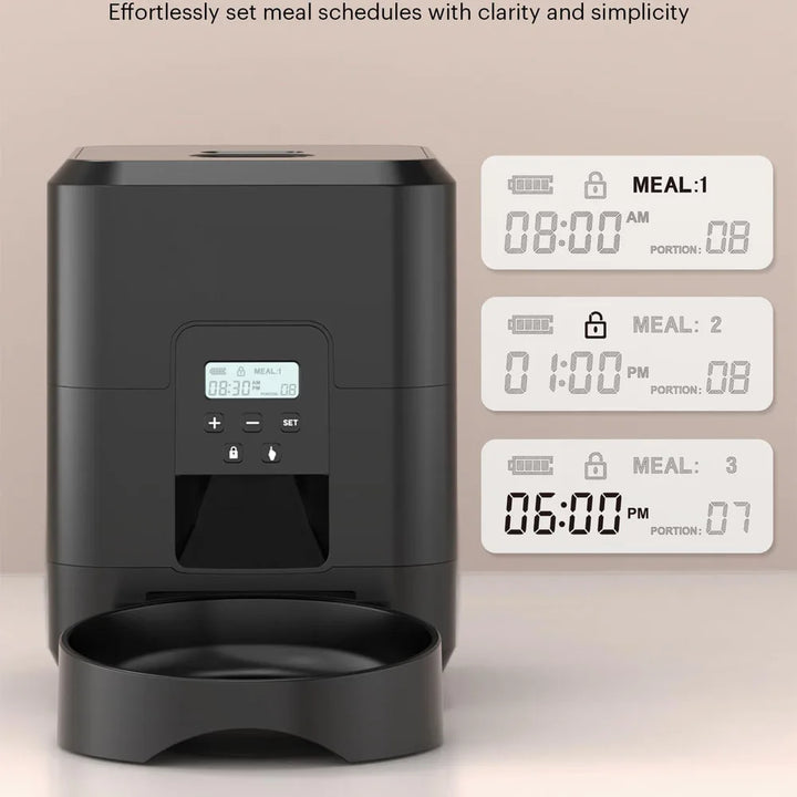 Automatic Smart Pet Feeder - Timed Cat & Dog Food Dispenser