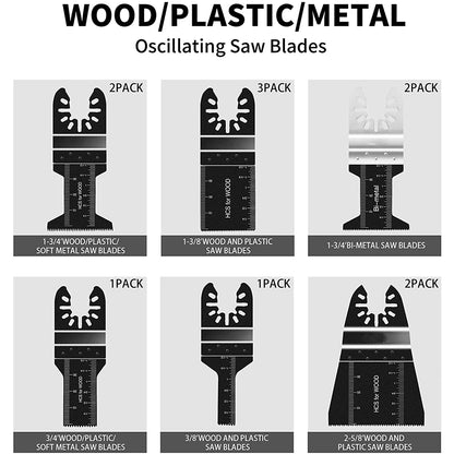 81Pcs Quick Change Oscillating Multi Tool Saw Blade