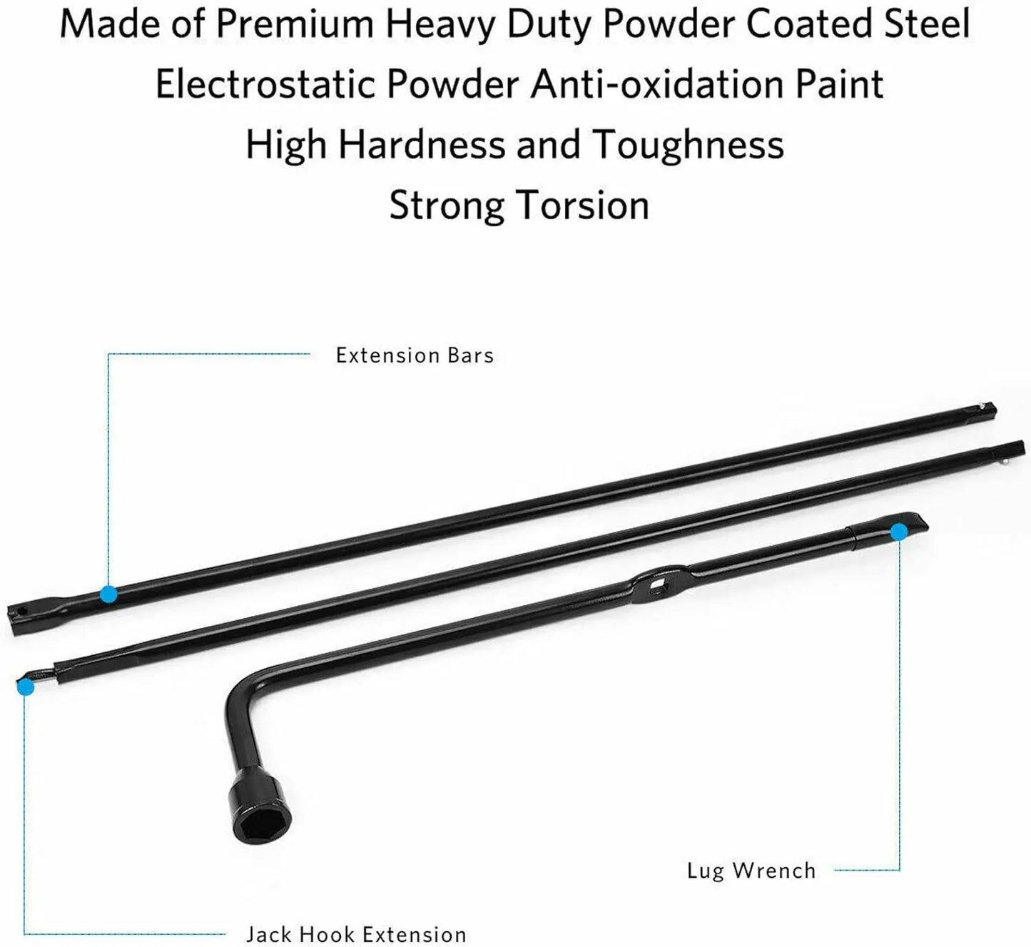 Spare Tire Lug Wrench Tool Replacement Compatible for Ford F-250 F-350 F-450 F-550 2003 to 2007