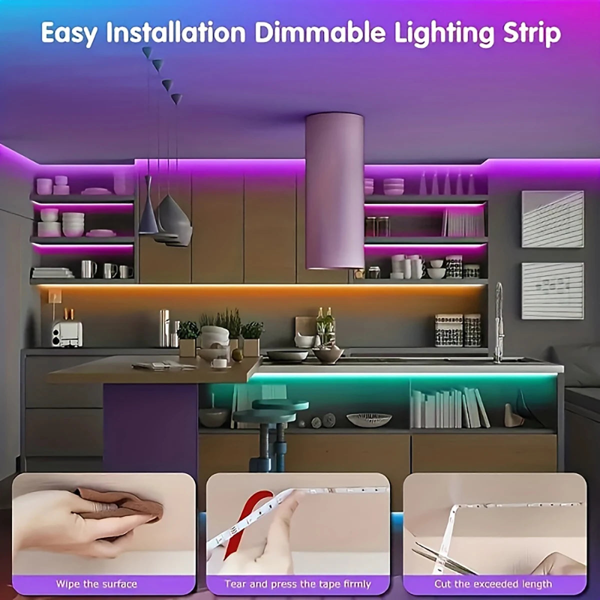 Led Strip Lights with 44 Key Remote Control