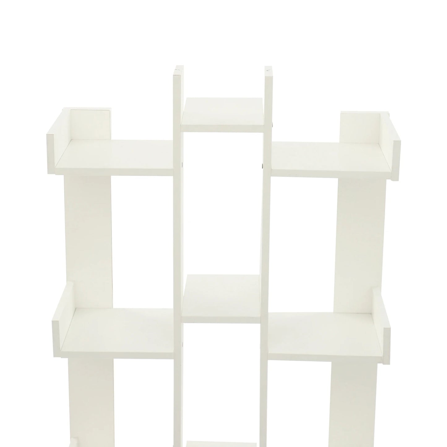 15-Compartment Bookcase with Cabinet - Modern Floor Standing