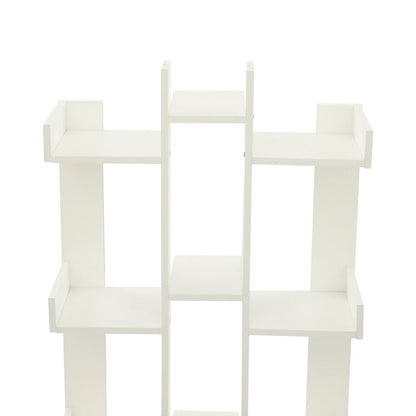 15-Compartment Bookcase with Cabinet - Modern Floor Standing