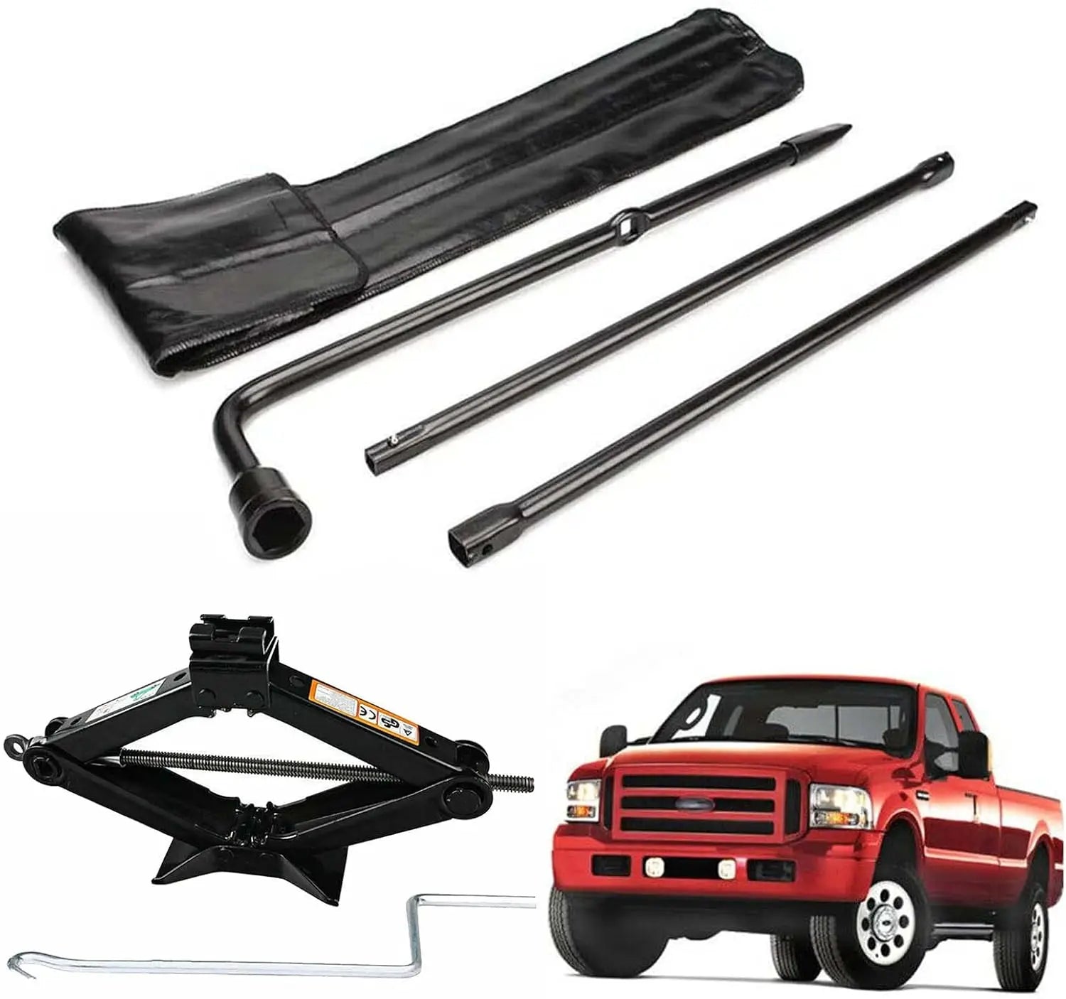 Spare Tire Lug Wrench Tool Replacement Compatible for Ford F-250 F-350 F-450 F-550 2003 to 2007