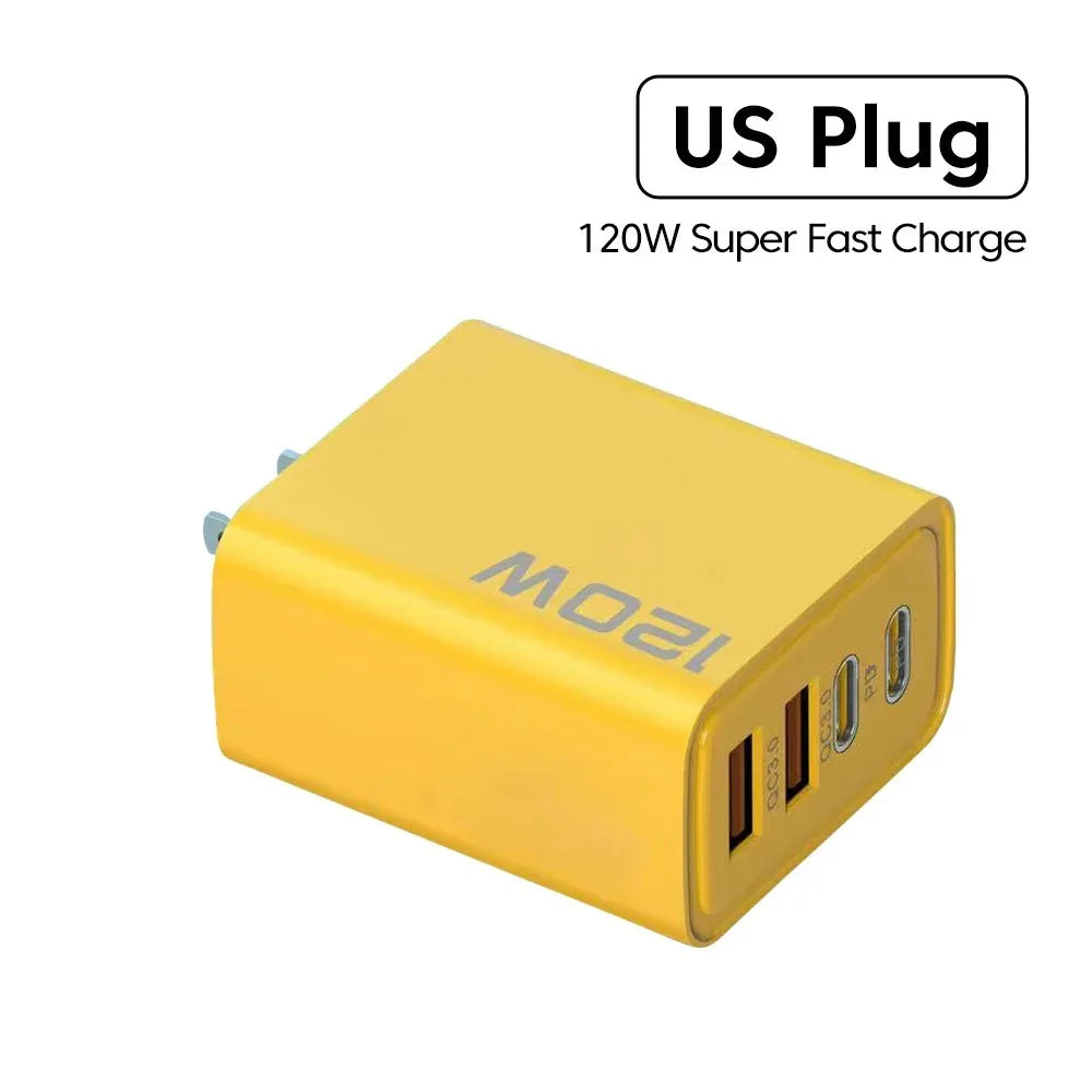 4 Ports USB C PD Charger - Quick Charge 3.0 Wall Adapter