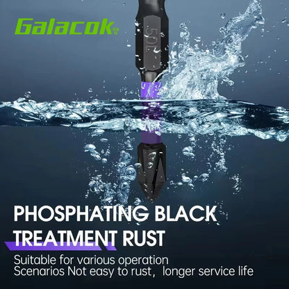 Magnetic Impact Phillips Bit Set - Anti-Slip Long Driver