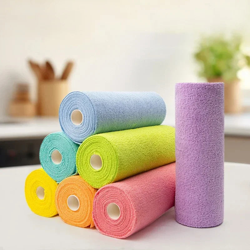 Reusable Cleaning Wipes - Eco-Friendly Microfiber Cloths