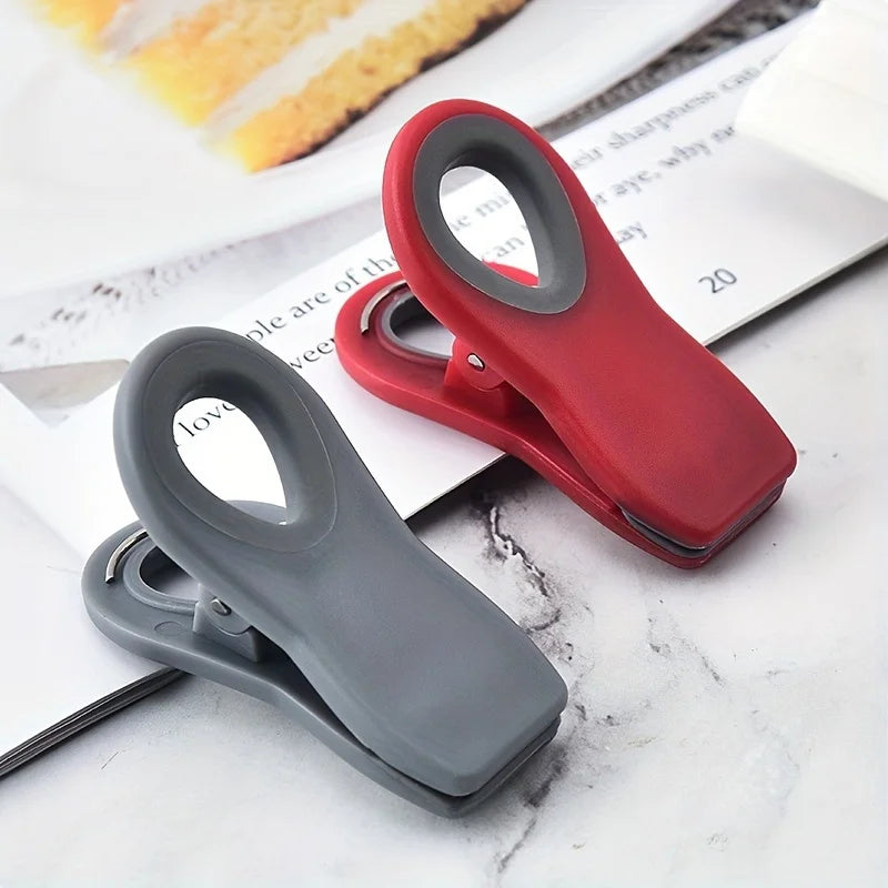 3pcs/6pcs/9pcs Reusable Sealing Bag Clip With Magnet