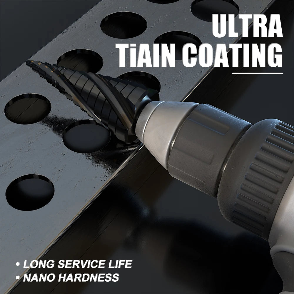 M35 Cobalt 4-Flute Step Drill Bit | High-Speed Steel Hole Cutter