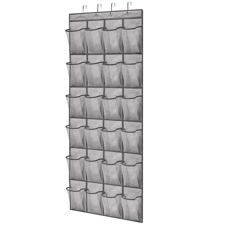 Over The Door Shoe Rack - 12 Pair Hanging Shoe Organizer