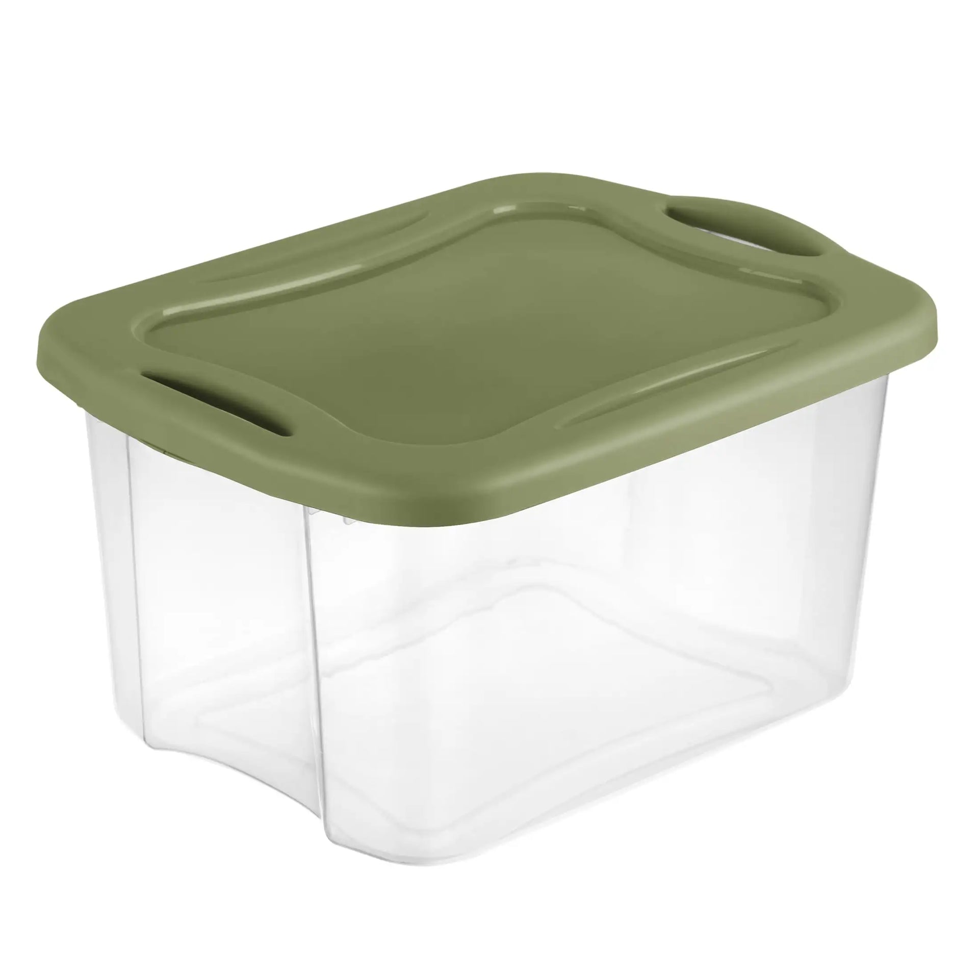 40 Quart Plastic Storage Bin, Green