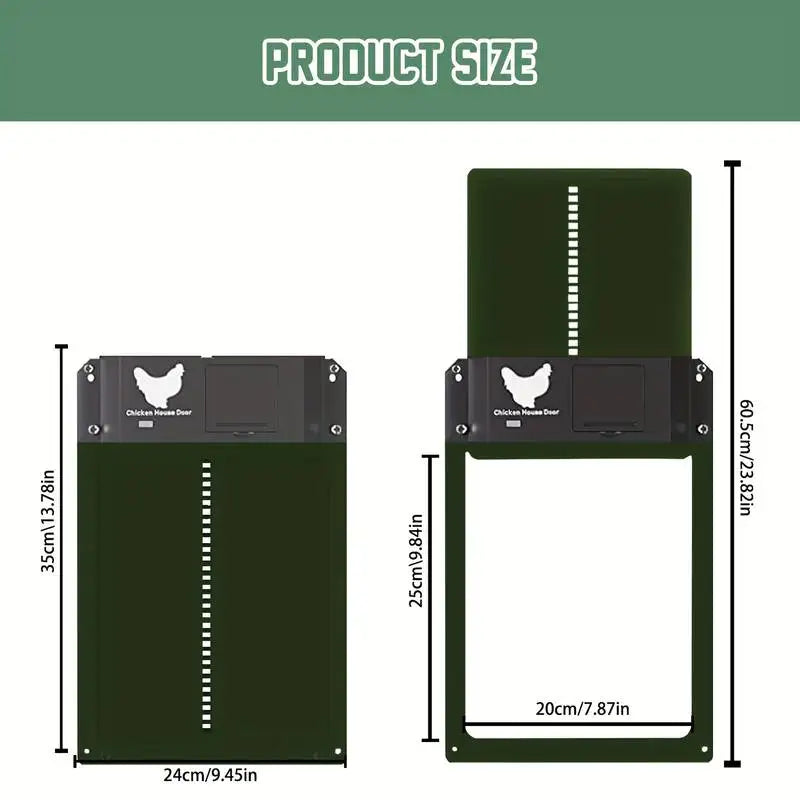 Automatic Chicken Coop Door - Solar Powered & Light Sensor