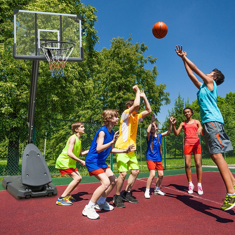 Adjustable Outdoor Basketball Hoop - 7.5 to 10ft Portable