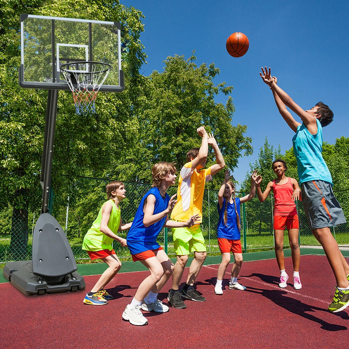 Adjustable Outdoor Basketball Hoop - 7.5 to 10ft Portable