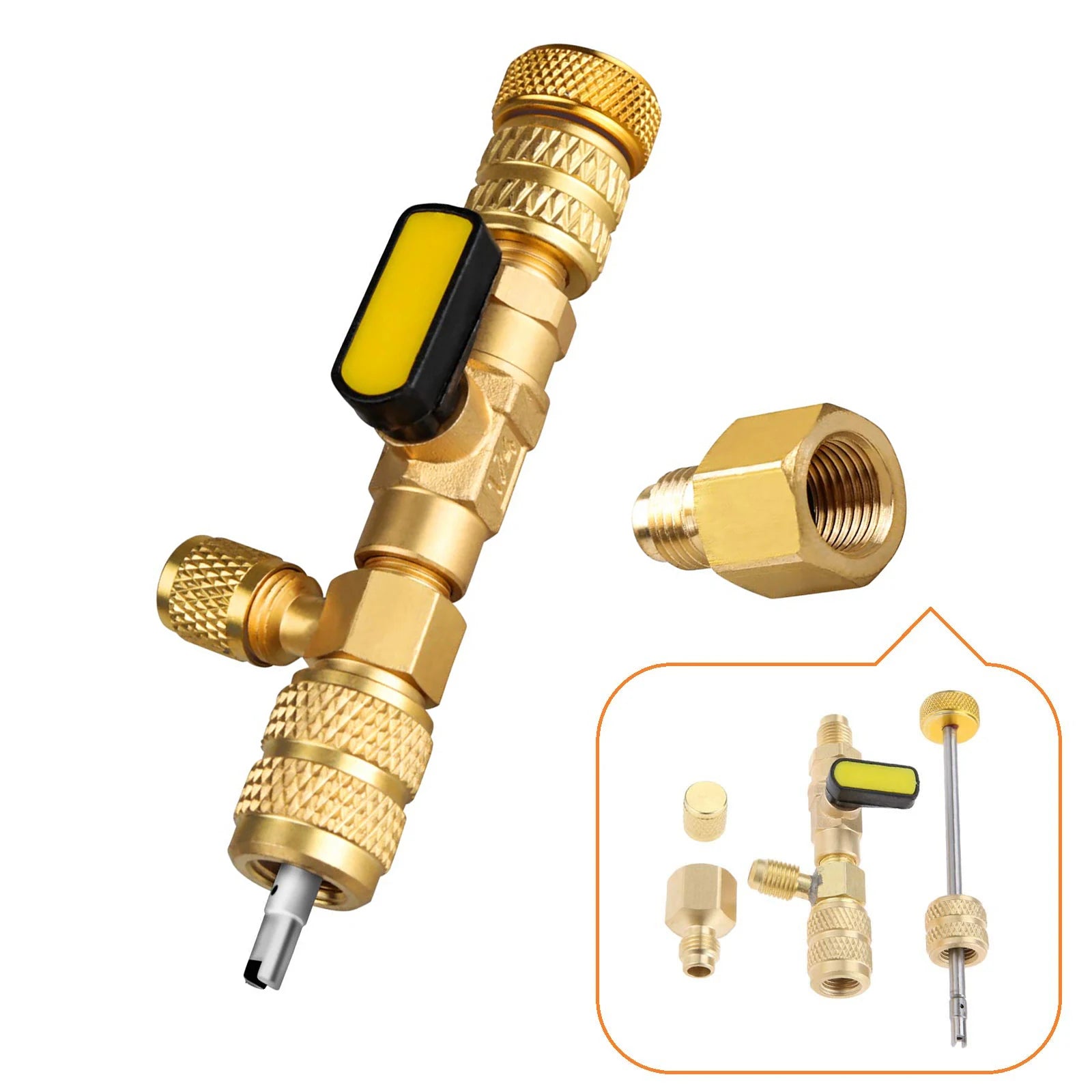 R410A Valve Core RemoverInstaller | HVAC Repair Tool