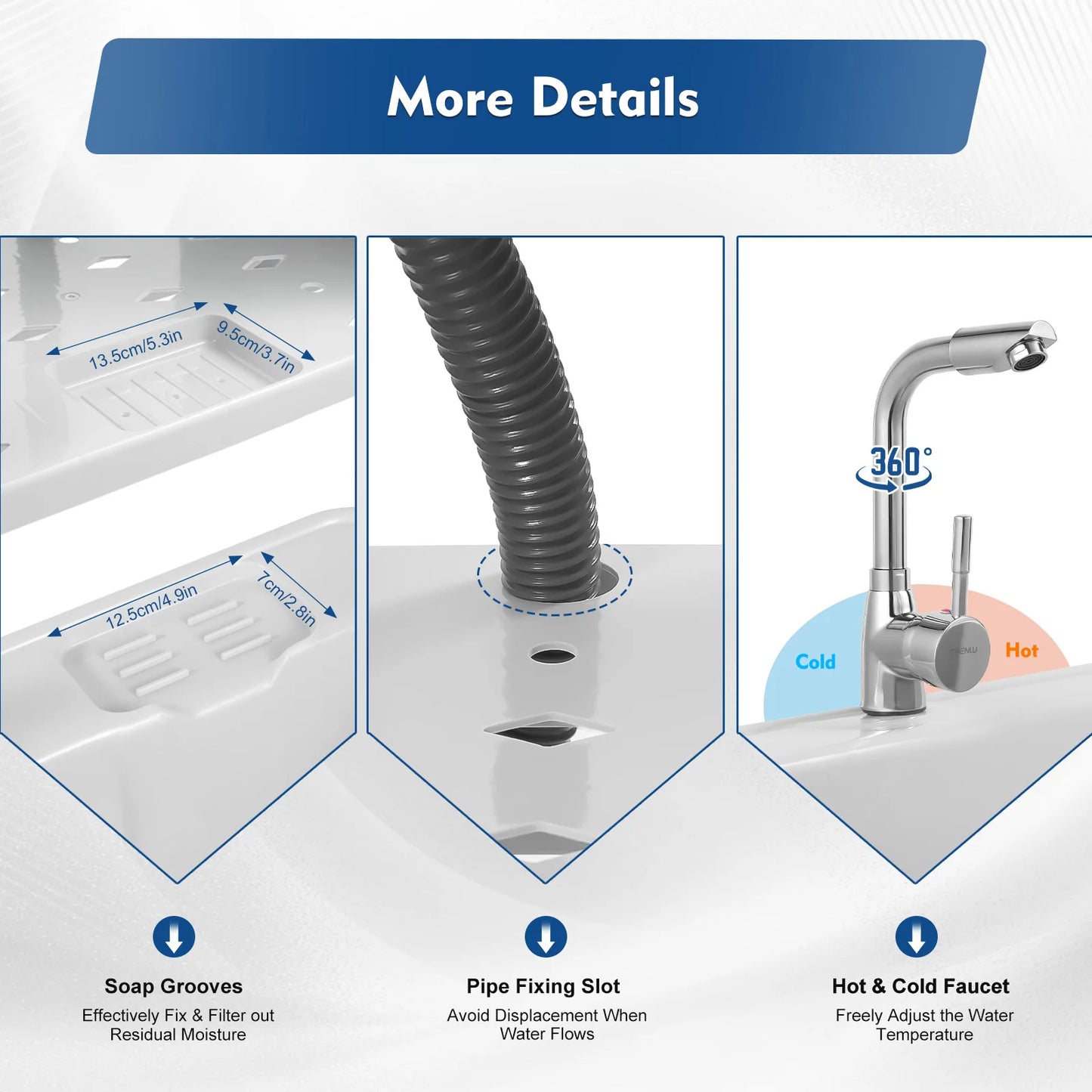 Multifunctional Laundry Sink: Durable PP Material
