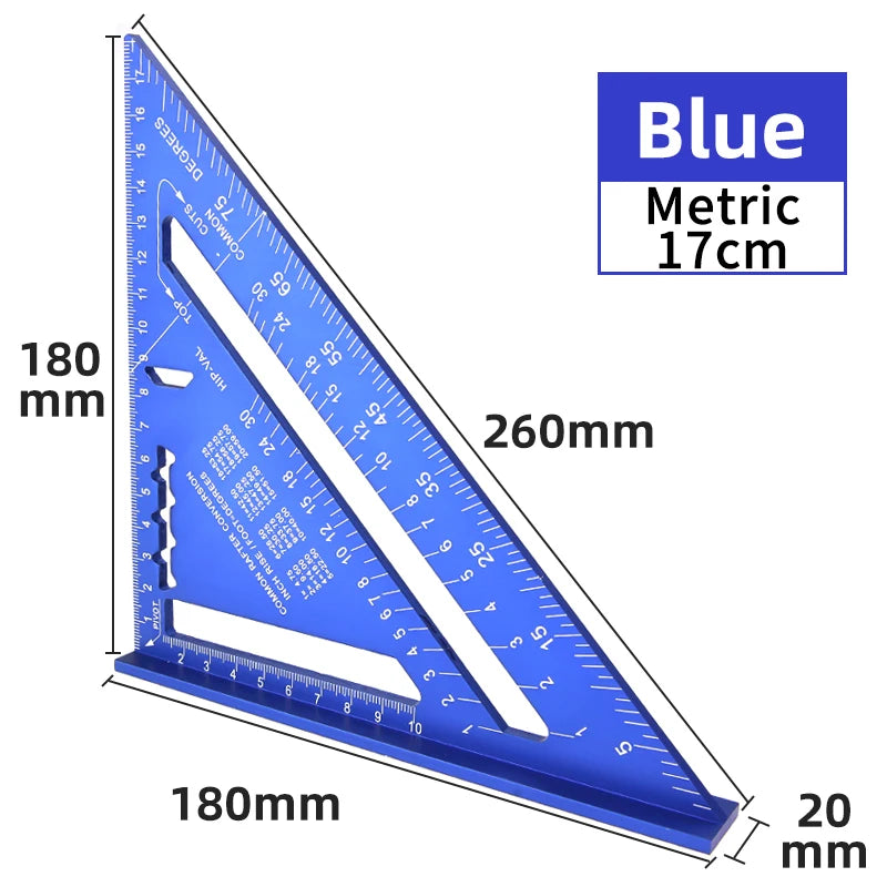 Triangle Ruler 7Inch Measurement Tool