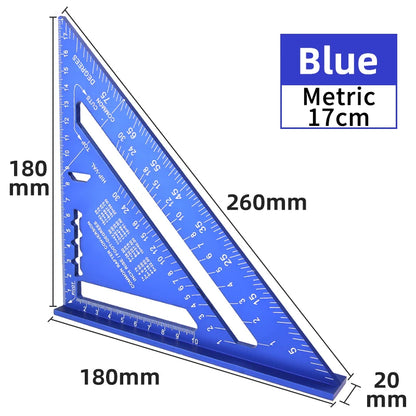 Triangle Ruler 7Inch Measurement Tool