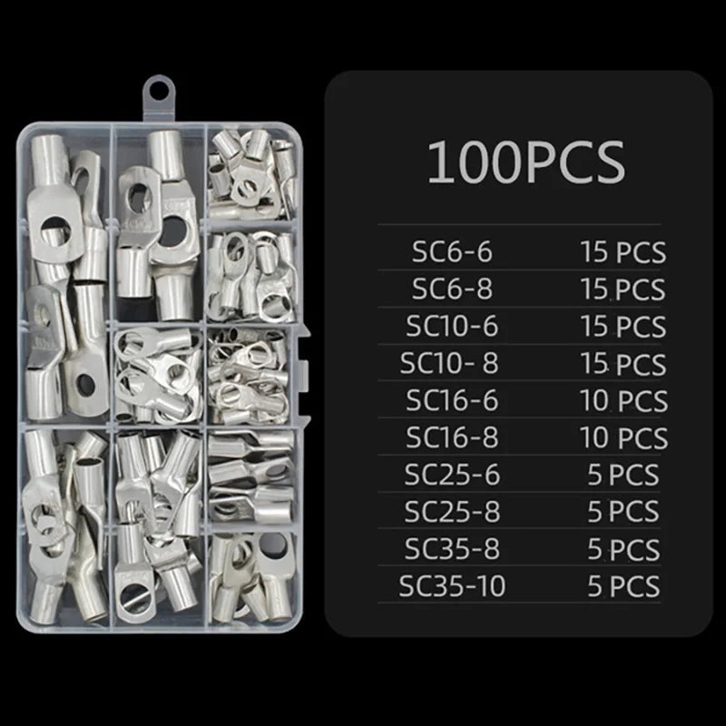 Ring Terminal Cable Shoes - Heavy Duty Copper SC Terminals