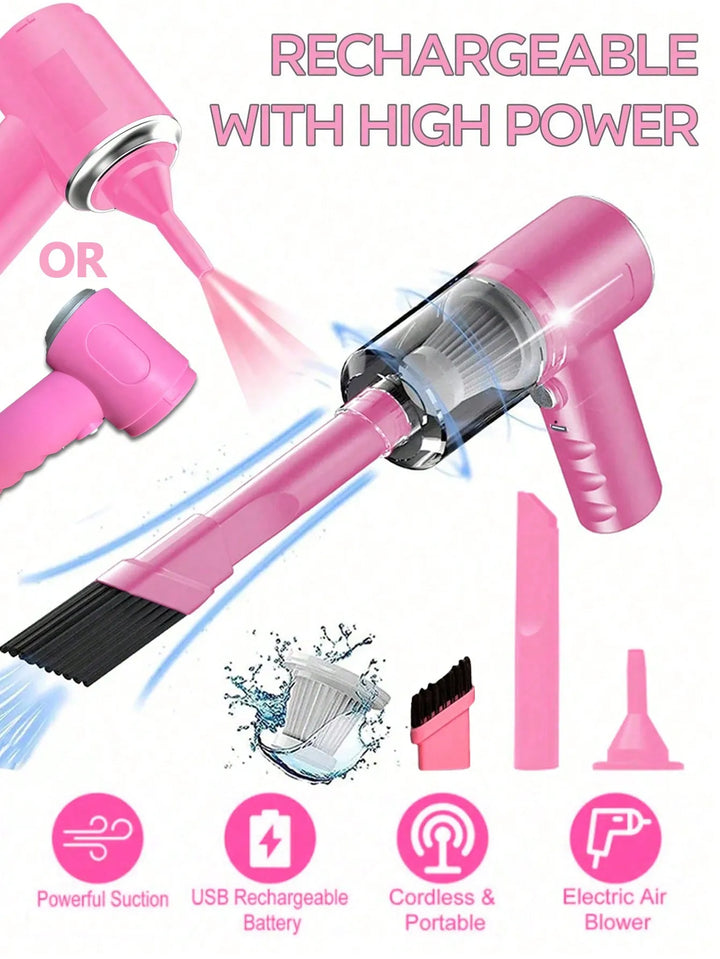 3 In 1 Suction and Blowing Vacuum - Portable Handheld Cleaner