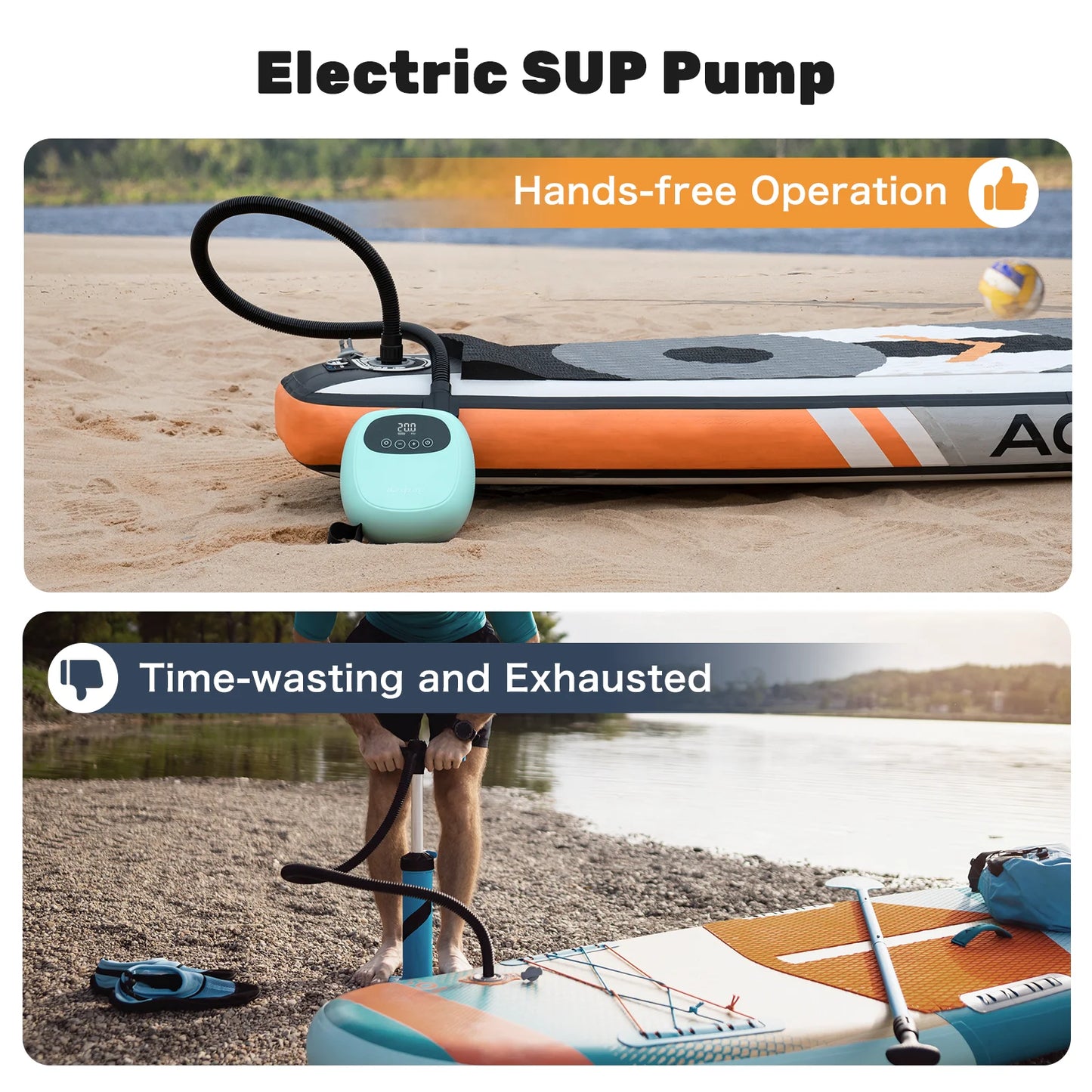 Electric 20PSI SUP Pump 38.48Wh Battery