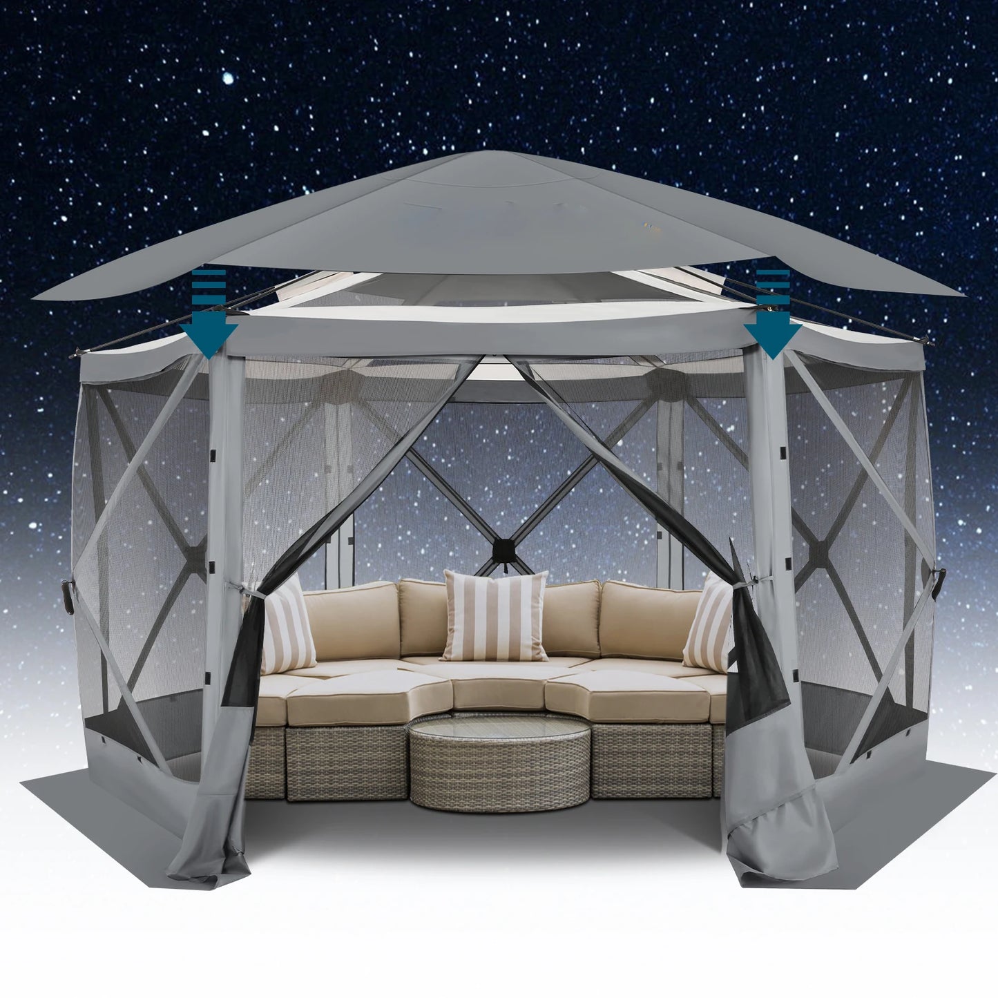 Pop up Gazebo Screen Tent Screen House for Camping
