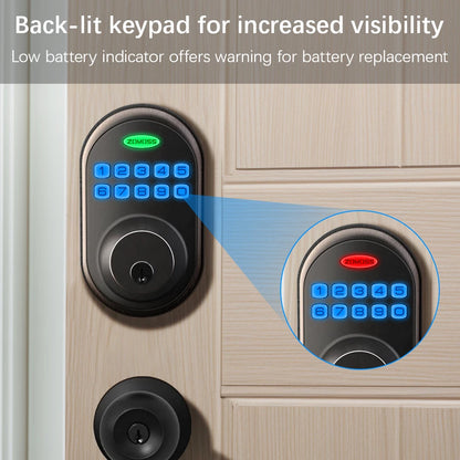 ZOMOSS Keypad Door Lock-Keyless Front Door Lock, Easy To Install