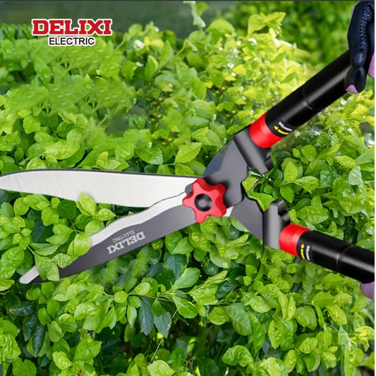 Garden Hedge Shears, 10in/12in Manual Hedge Clippers