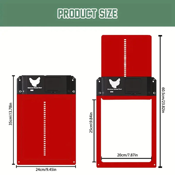 Automatic Chicken Coop Door - Solar Powered & Light Sensor