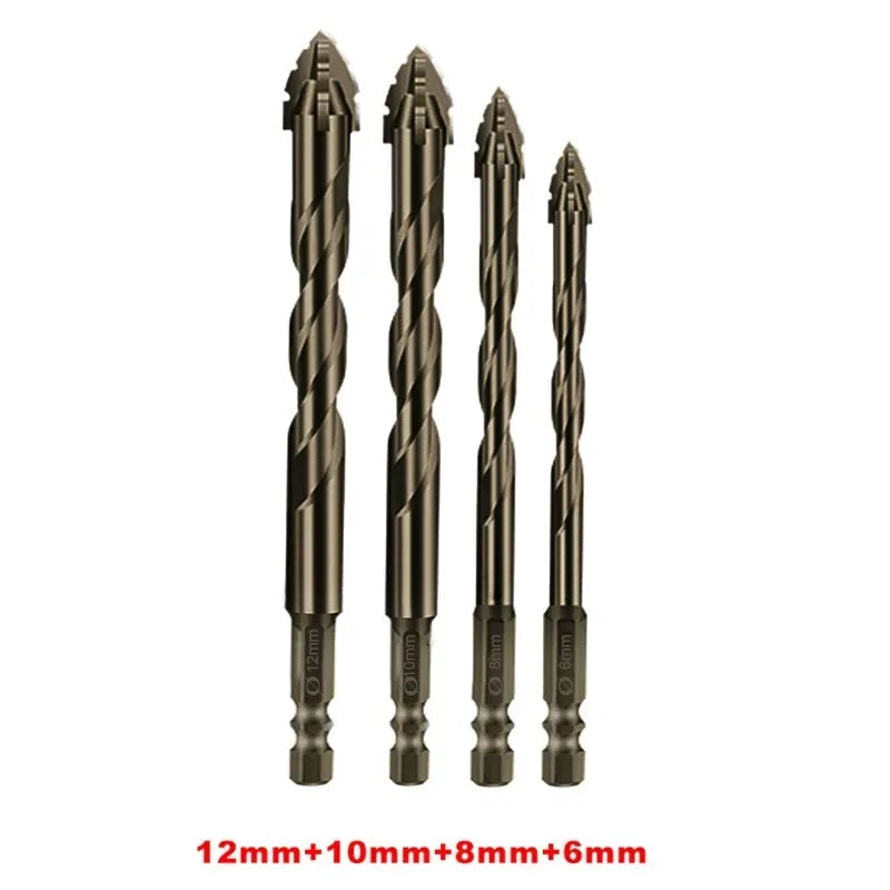4-Blade Saw Tooth Eccentric Drill Bit | Efficient Drill & Tap