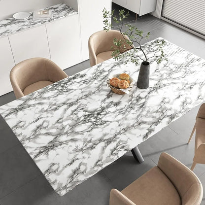 Modern Black and White Marble Contact Paper
