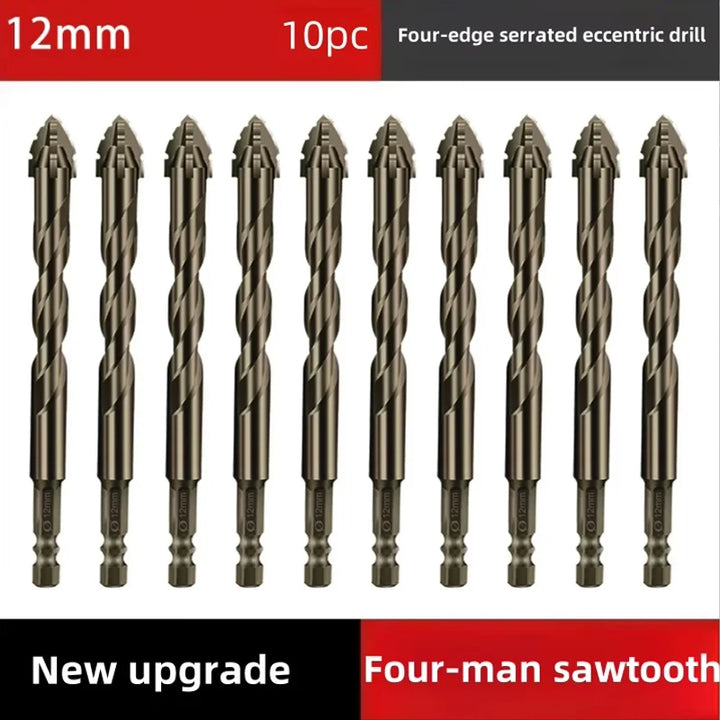 4-Blade Saw Tooth Eccentric Drill Bit | Efficient Drill & Tap