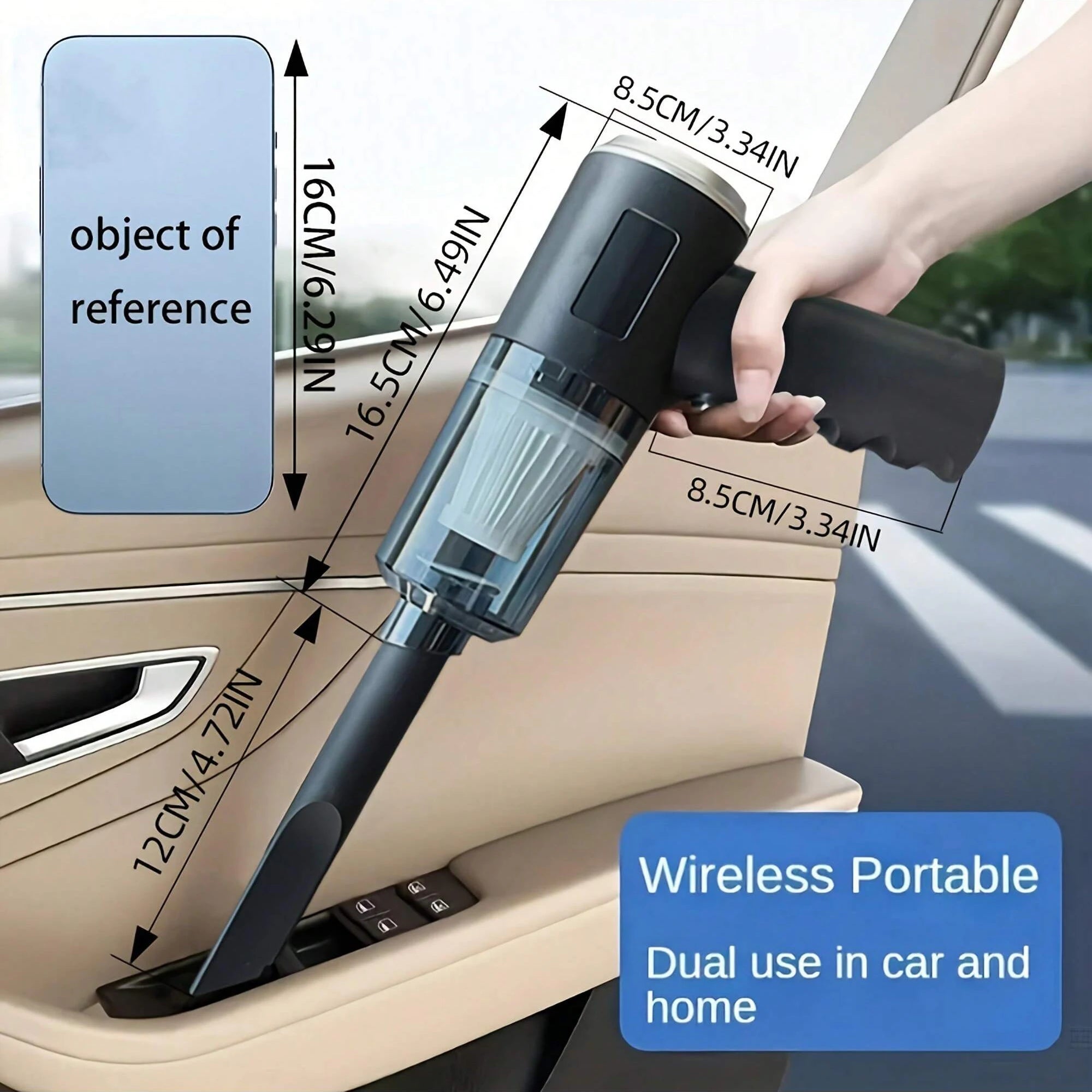3 In 1 Suction and Blowing Vacuum - Portable Handheld Cleaner